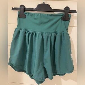 Women’s Wilson High Waist Green Tennis Shorts